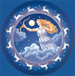 moon natal readings,horoscope,astrology,mythology,diana